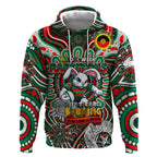 Custom NAIDOC Week 2024 Rabbitohs Hoodie Mascot Rugby DT02