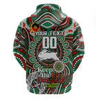 Custom NAIDOC Week 2024 Rabbitohs Hoodie Mascot Rugby DT02