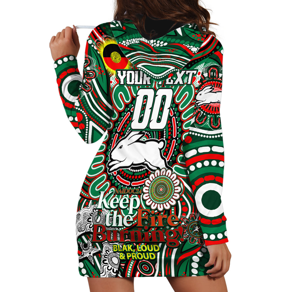 Custom NAIDOC Week 2024 Rabbitohs Hoodie Dress Mascot Rugby DT02