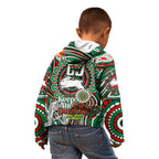 Custom NAIDOC Week 2024 Rabbitohs Kid Hoodie Mascot Rugby DT02