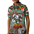 Custom NAIDOC Week 2024 Rabbitohs Kid Polo Shirt Mascot Rugby DT02