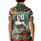 Custom NAIDOC Week 2024 Rabbitohs Kid Polo Shirt Mascot Rugby DT02