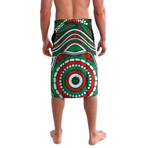 Custom NAIDOC Week 2024 Rabbitohs Lavalava Mascot Rugby DT02