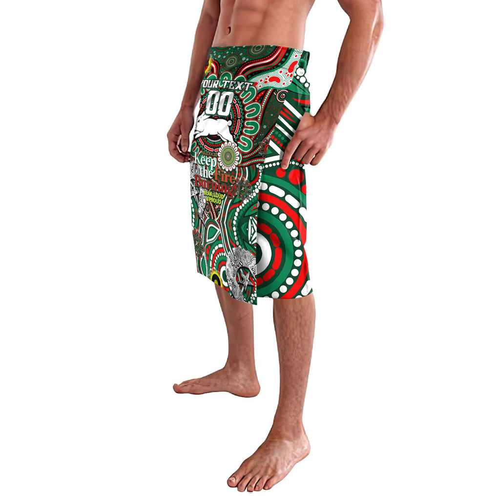 Custom NAIDOC Week 2024 Rabbitohs Lavalava Mascot Rugby DT02