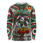 Custom NAIDOC Week 2024 Rabbitohs Long Sleeve Shirt Mascot Rugby DT02