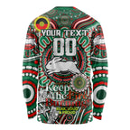 Custom NAIDOC Week 2024 Rabbitohs Long Sleeve Shirt Mascot Rugby DT02