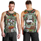 Custom NAIDOC Week 2024 Rabbitohs Men Tank Top Mascot Rugby DT02