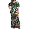 Custom NAIDOC Week 2024 Rabbitohs Off Shoulder Maxi Dress Mascot Rugby DT02