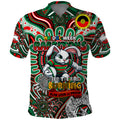 Custom NAIDOC Week 2024 Rabbitohs Polo Shirt Mascot Rugby DT02