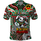 Custom NAIDOC Week 2024 Rabbitohs Polo Shirt Mascot Rugby DT02