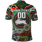 Custom NAIDOC Week 2024 Rabbitohs Polo Shirt Mascot Rugby DT02