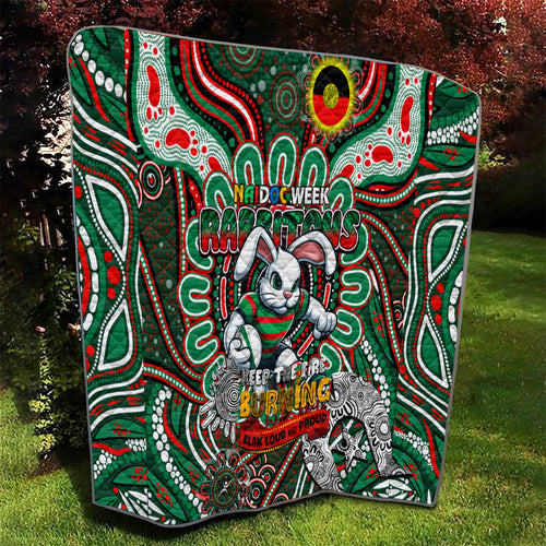 NAIDOC Week 2024 Rabbitohs Quilt Mascot Rugby