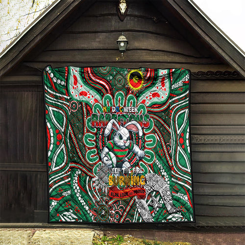 NAIDOC Week 2024 Rabbitohs Quilt Mascot Rugby
