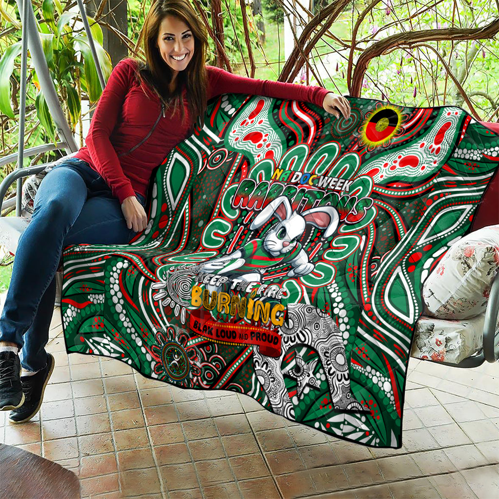 NAIDOC Week 2024 Rabbitohs Quilt Mascot Rugby