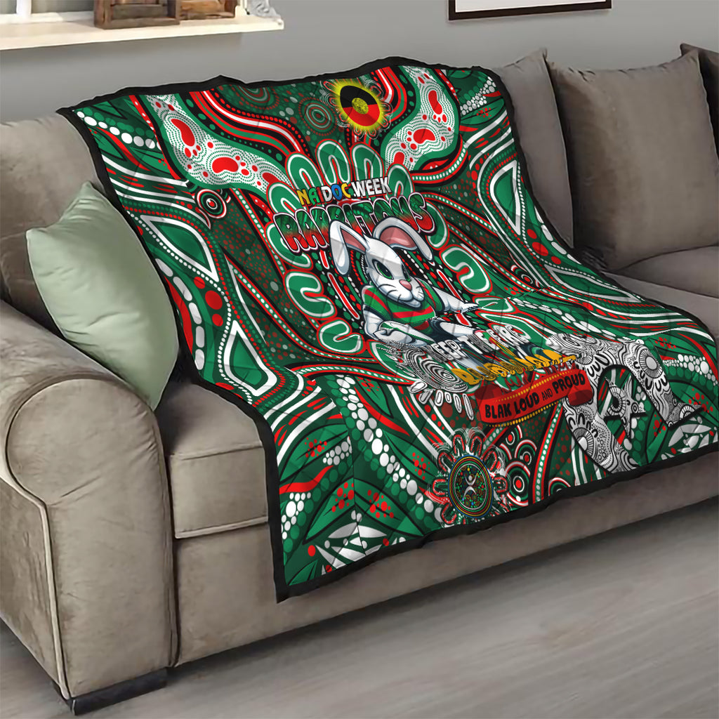 NAIDOC Week 2024 Rabbitohs Quilt Mascot Rugby