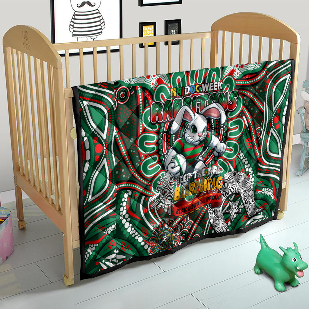NAIDOC Week 2024 Rabbitohs Quilt Mascot Rugby