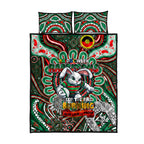 NAIDOC Week 2024 Rabbitohs Quilt Bed Set Mascot Rugby