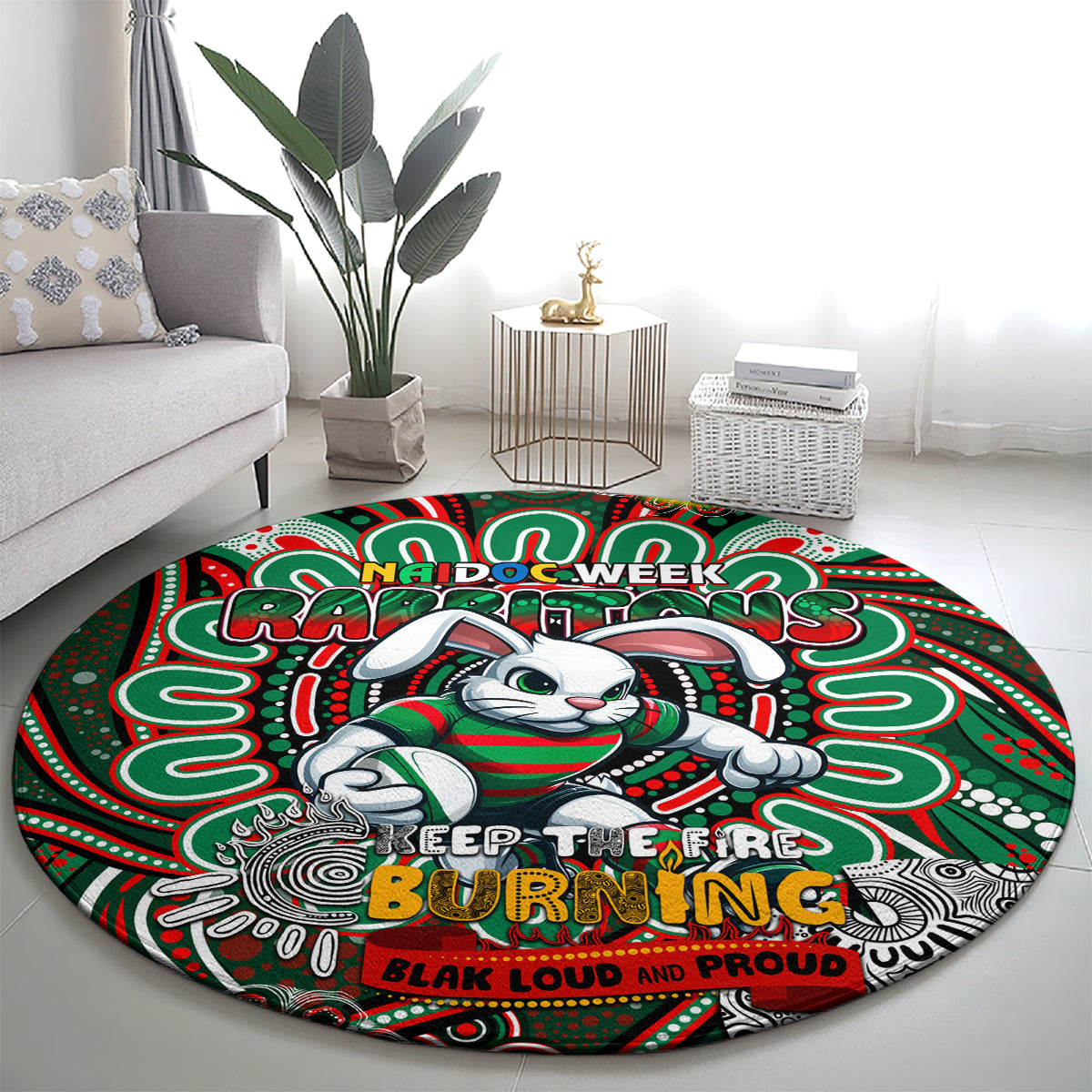 NAIDOC Week 2024 Rabbitohs Round Carpet Mascot Rugby