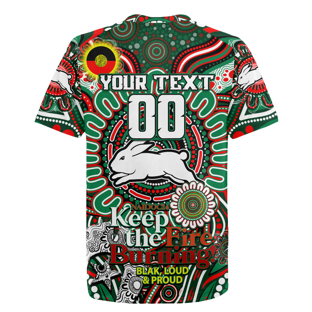 Custom NAIDOC Week 2024 Rabbitohs Rugby Jersey Mascot Rugby DT02