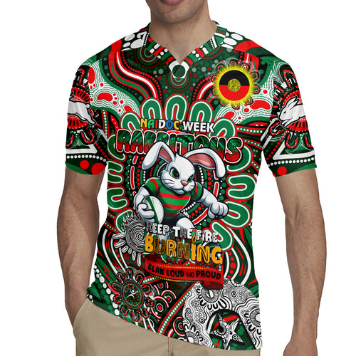 Custom NAIDOC Week 2024 Rabbitohs Rugby Jersey Mascot Rugby DT02