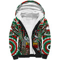 Custom NAIDOC Week 2024 Rabbitohs Sherpa Hoodie Mascot Rugby DT02
