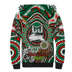 Custom NAIDOC Week 2024 Rabbitohs Sherpa Hoodie Mascot Rugby DT02