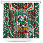 NAIDOC Week 2024 Rabbitohs Shower Curtain Mascot Rugby
