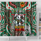 NAIDOC Week 2024 Rabbitohs Shower Curtain Mascot Rugby