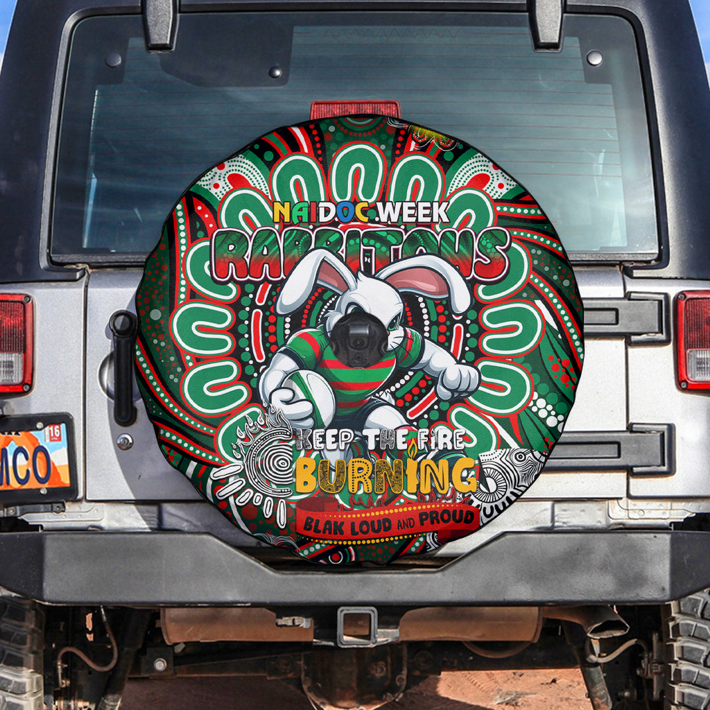 NAIDOC Week 2024 Rabbitohs Spare Tire Cover Mascot Rugby