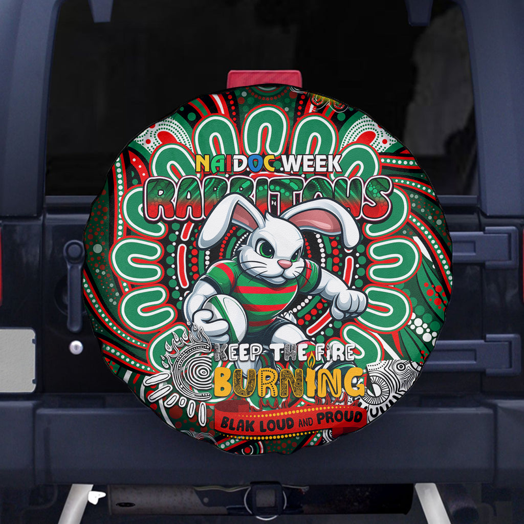 NAIDOC Week 2024 Rabbitohs Spare Tire Cover Mascot Rugby