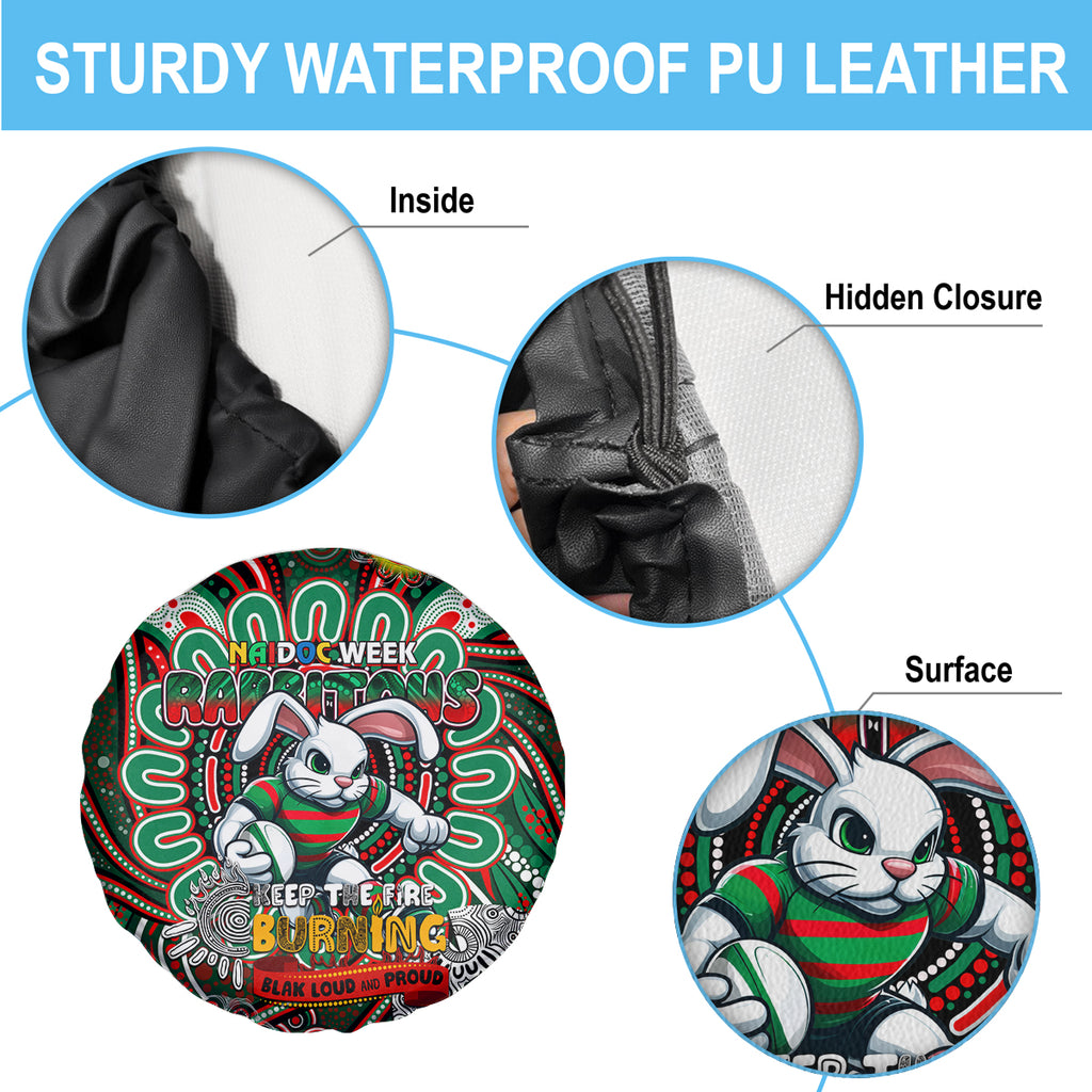 NAIDOC Week 2024 Rabbitohs Spare Tire Cover Mascot Rugby