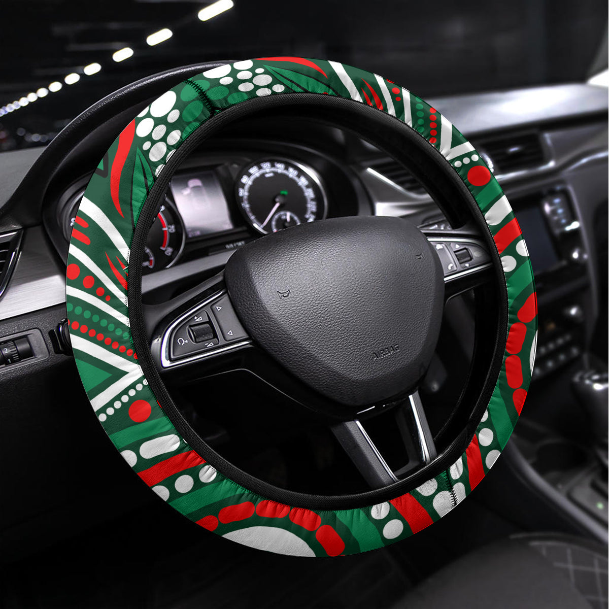 NAIDOC Week 2024 Rabbitohs Steering Wheel Cover Mascot Rugby