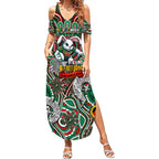 Custom NAIDOC Week 2024 Rabbitohs Summer Maxi Dress Mascot Rugby DT02