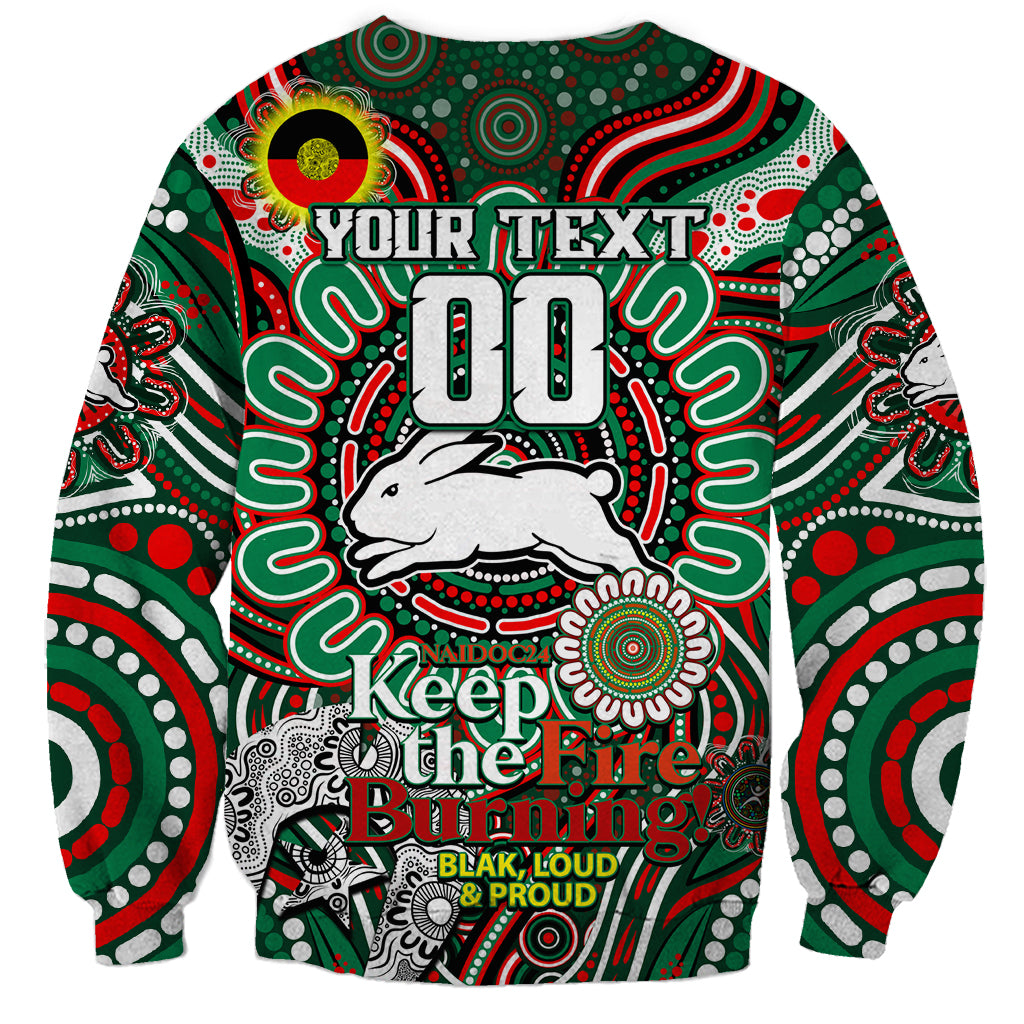 Custom NAIDOC Week 2024 Rabbitohs Sweatshirt Mascot Rugby DT02