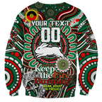Custom NAIDOC Week 2024 Rabbitohs Sweatshirt Mascot Rugby DT02