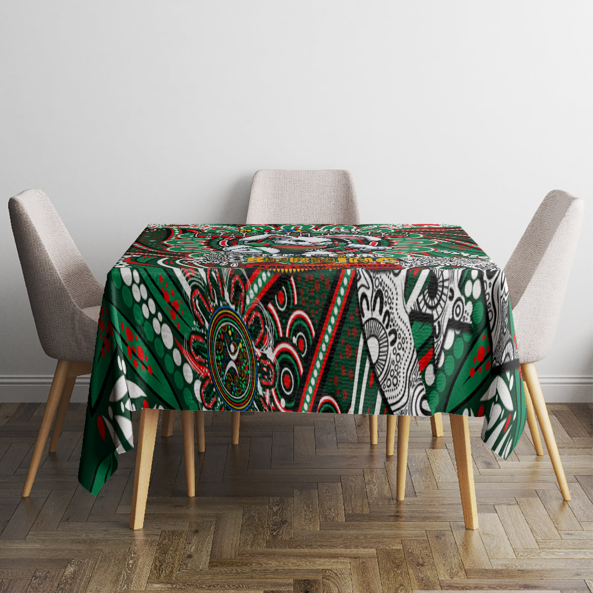 NAIDOC Week 2024 Rabbitohs Tablecloth Mascot Rugby