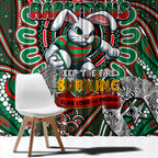 NAIDOC Week 2024 Rabbitohs Window Curtain Mascot Rugby