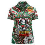 Custom NAIDOC Week 2024 Rabbitohs Women Polo Shirt Mascot Rugby DT02