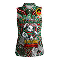 Custom NAIDOC Week 2024 Rabbitohs Women Sleeveless Polo Shirt Mascot Rugby DT02