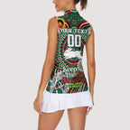 Custom NAIDOC Week 2024 Rabbitohs Women Sleeveless Polo Shirt Mascot Rugby DT02