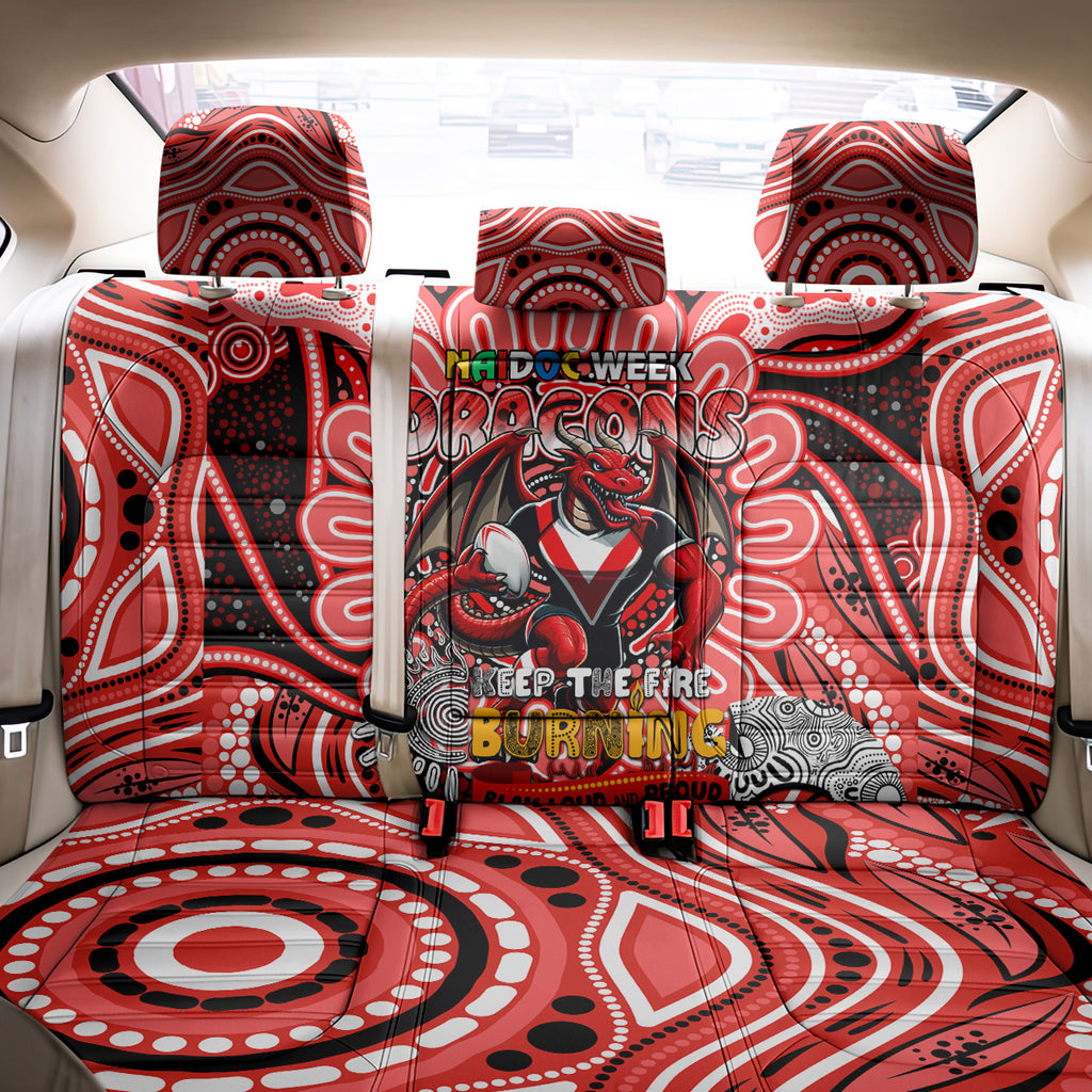 NAIDOC Week 2024 Dragons Back Car Seat Cover Mascot Rugby