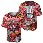 Custom NAIDOC Week 2024 Dragons Baseball Jersey Mascot Rugby
