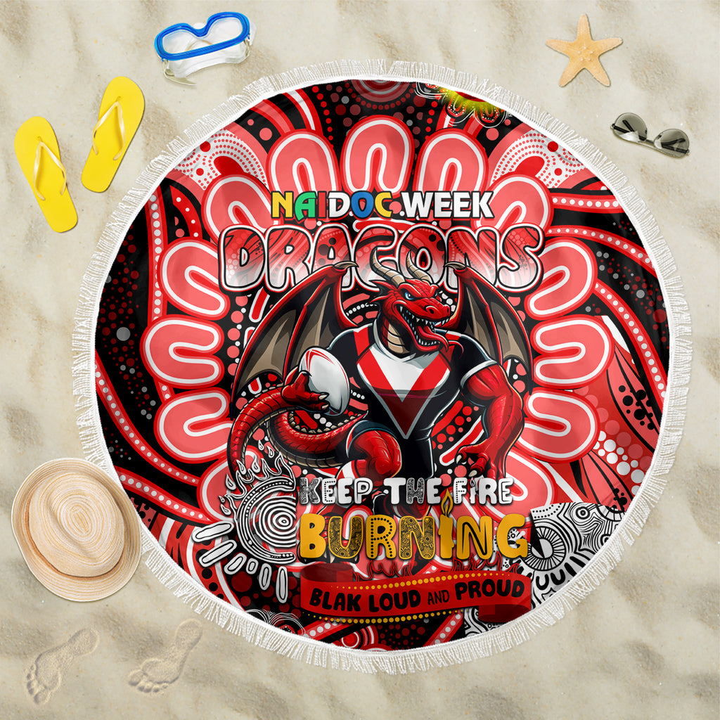 NAIDOC Week 2024 Dragons Beach Blanket Mascot Rugby
