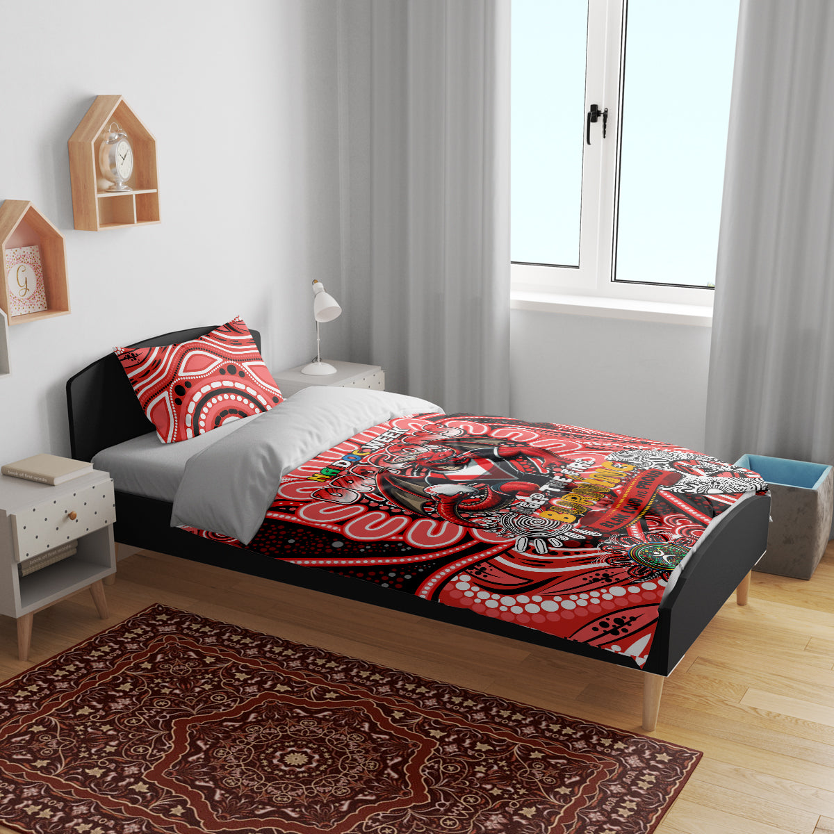 NAIDOC Week 2024 Dragons Bedding Set Mascot Rugby