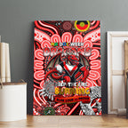 NAIDOC Week 2024 Dragons Canvas Wall Art Mascot Rugby