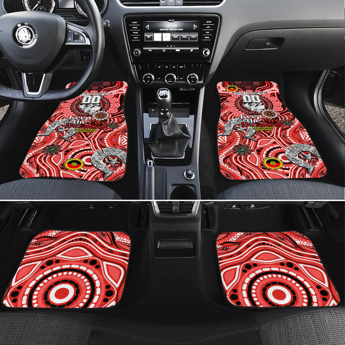 NAIDOC Week 2024 Dragons Car Mats Mascot Rugby