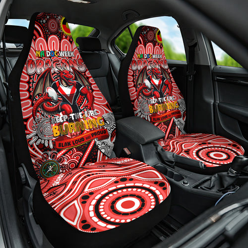 NAIDOC Week 2024 Dragons Car Seat Cover Mascot Rugby