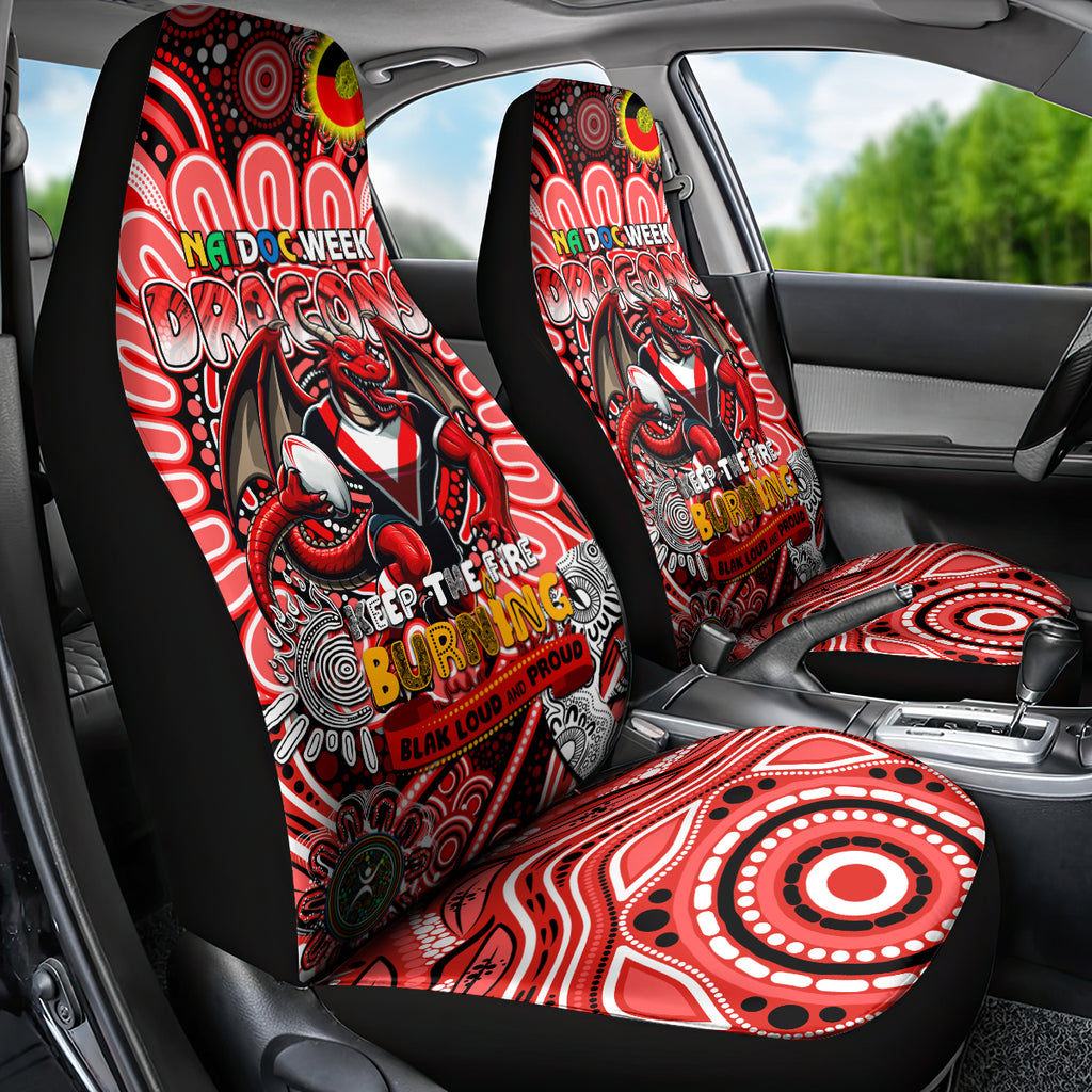 NAIDOC Week 2024 Dragons Car Seat Cover Mascot Rugby