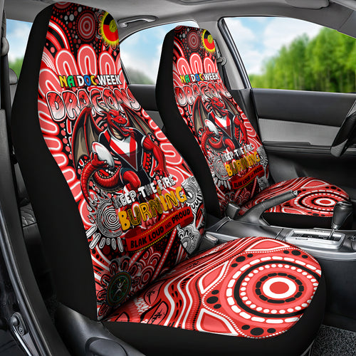 NAIDOC Week 2024 Dragons Car Seat Cover Mascot Rugby