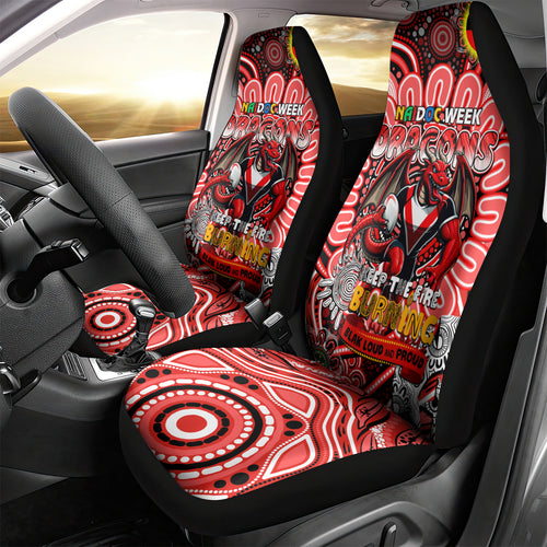 NAIDOC Week 2024 Dragons Car Seat Cover Mascot Rugby